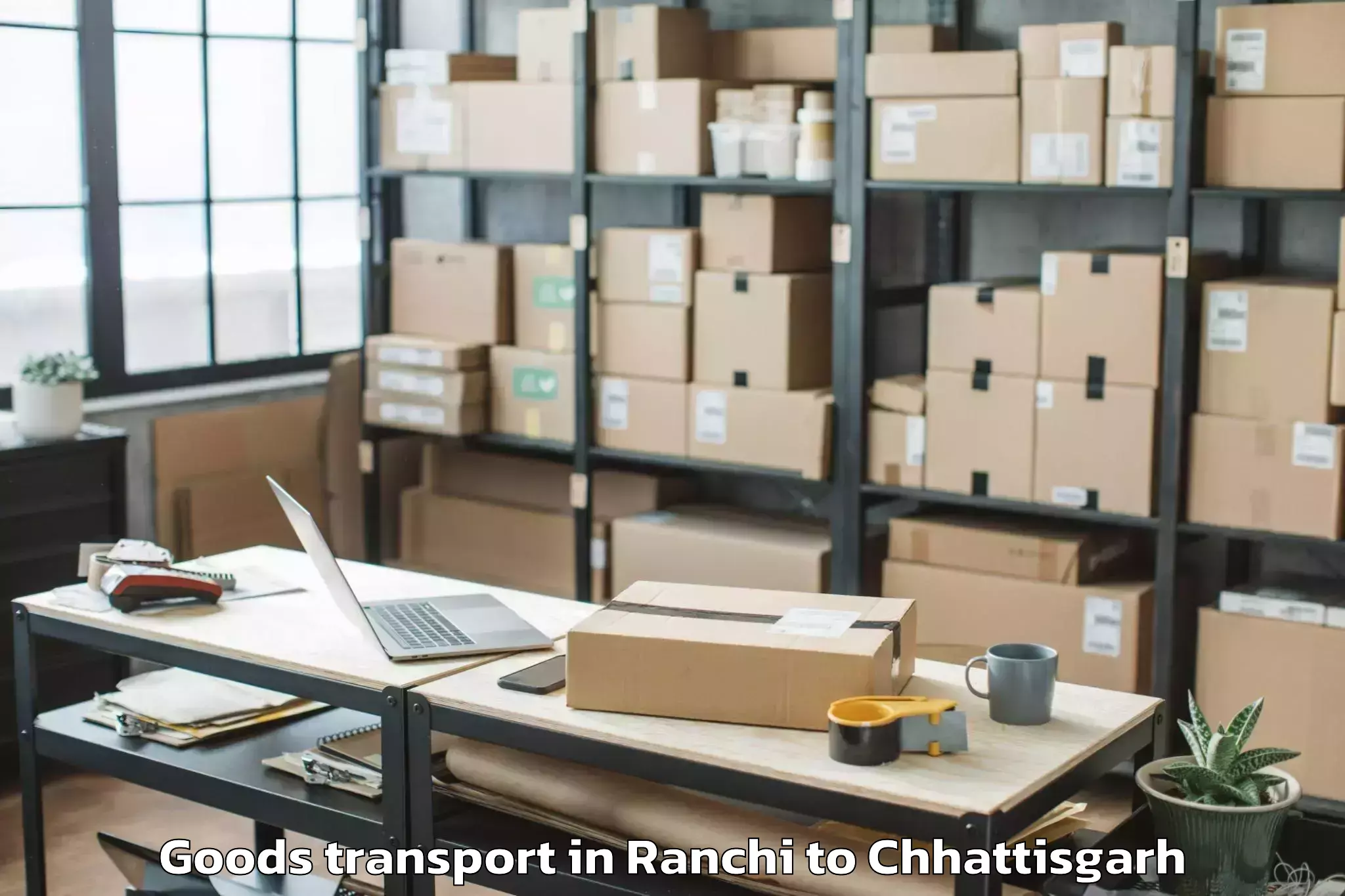 Professional Ranchi to Gaurela Goods Transport